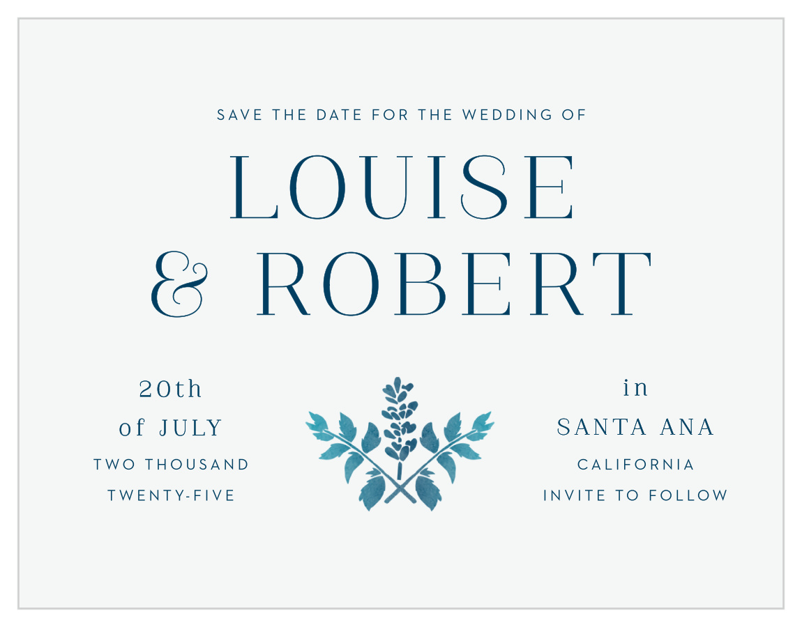 Painted Floral Save the Date Magnets