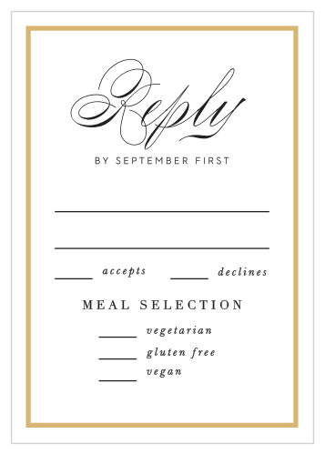 Classic Frame Response Cards