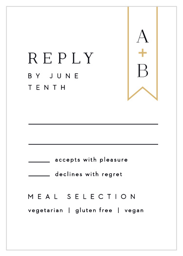 Minimalist Banner Response Cards