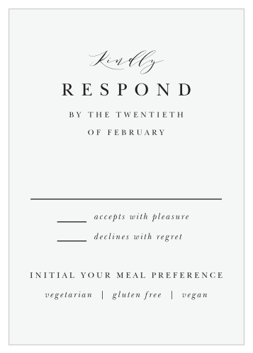 Classic Simplicity Response Cards