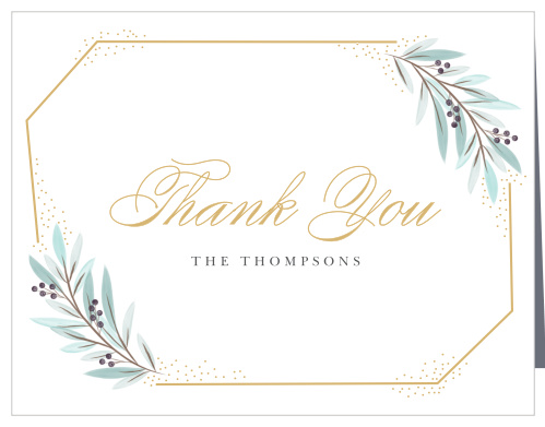 Geometric Union Wedding Thank You Cards