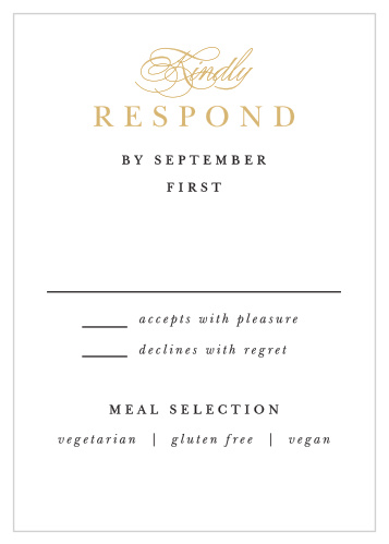 Elegant Damask Response Cards
