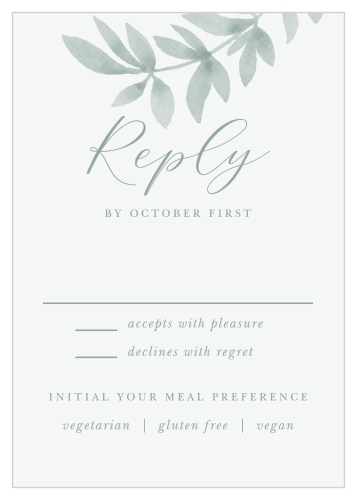 Flowing Ferns Response Cards