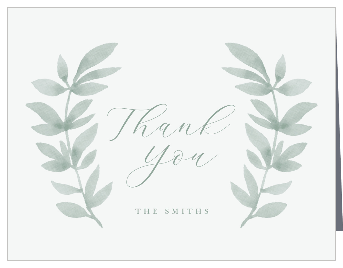 Flowing Ferns Wedding Thank You Cards