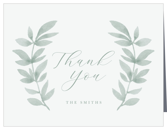 Flowing Ferns Wedding Thank You Cards