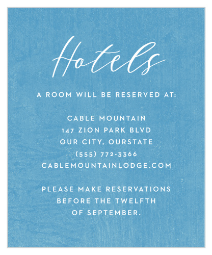 Rocky Beach Stamp Accommodation Cards