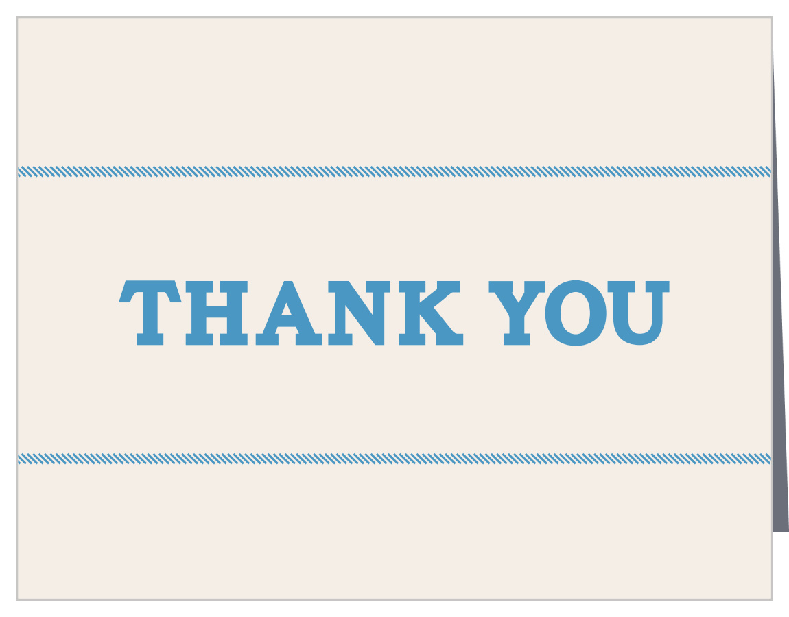 Columned Bars Bar Mitzvah Thank You Cards