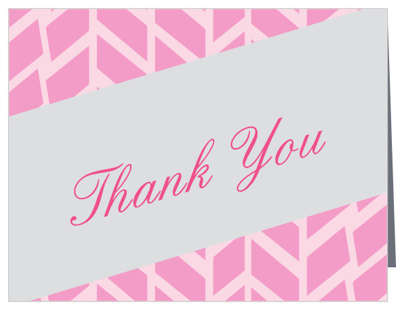 Angled Modern Bat Mitzvah Thank You Cards