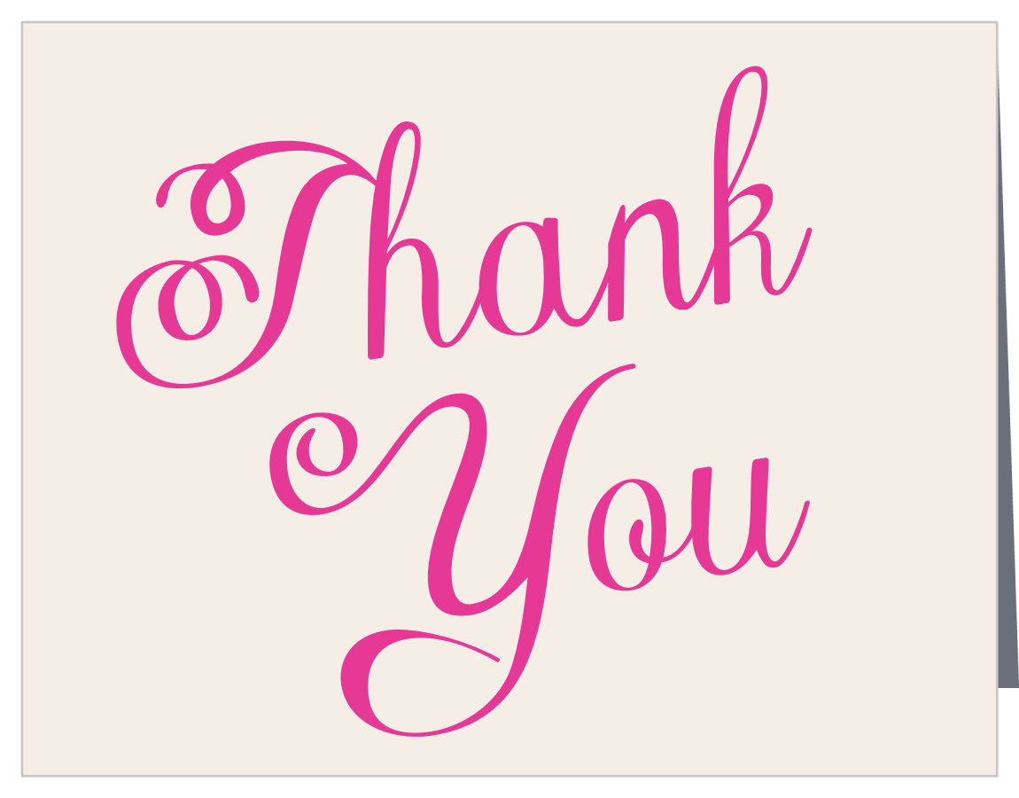 Modern Elegance Bat Mitzvah Thank You Cards