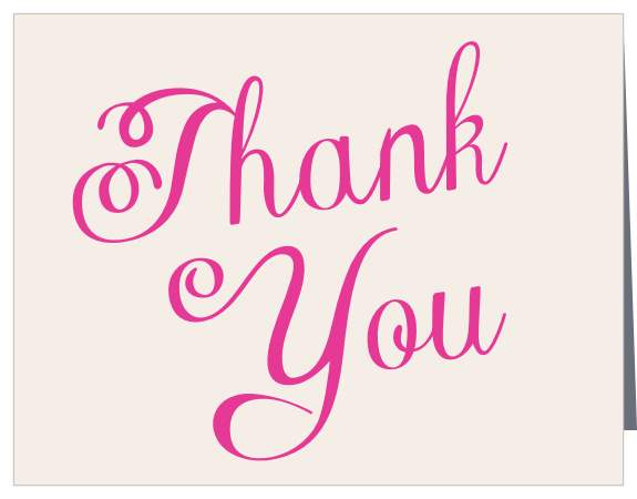 Modern Elegance Bat Mitzvah Thank You Cards