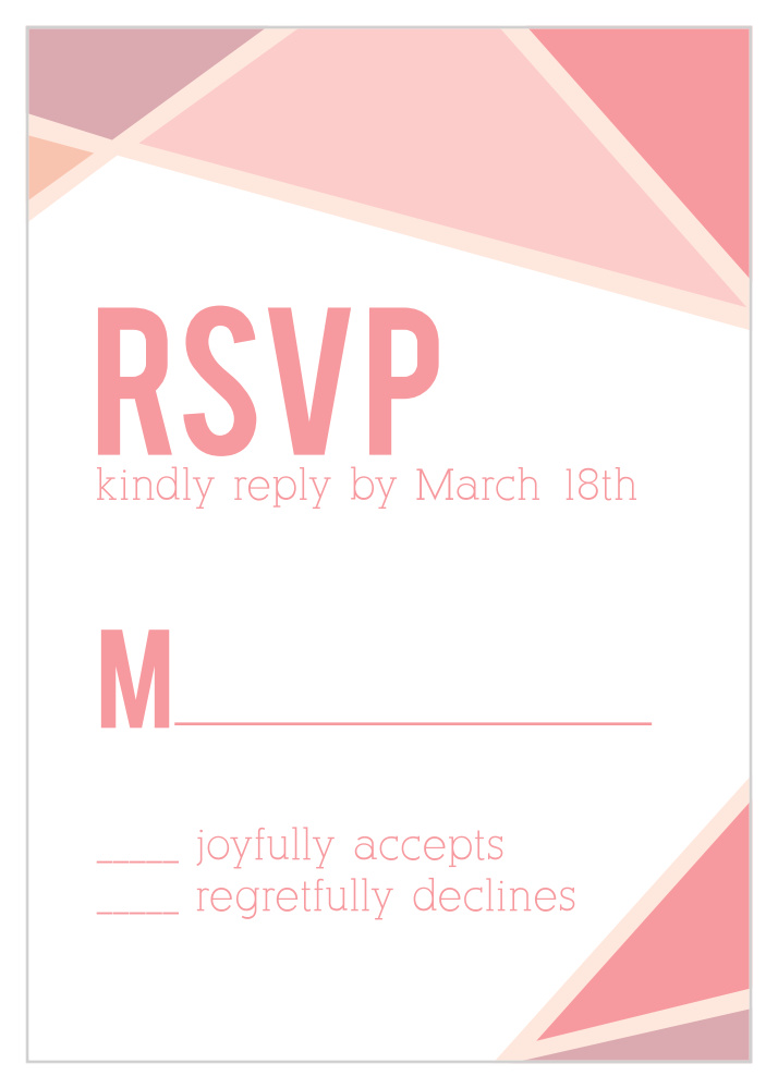 Geometric Frame Response Cards