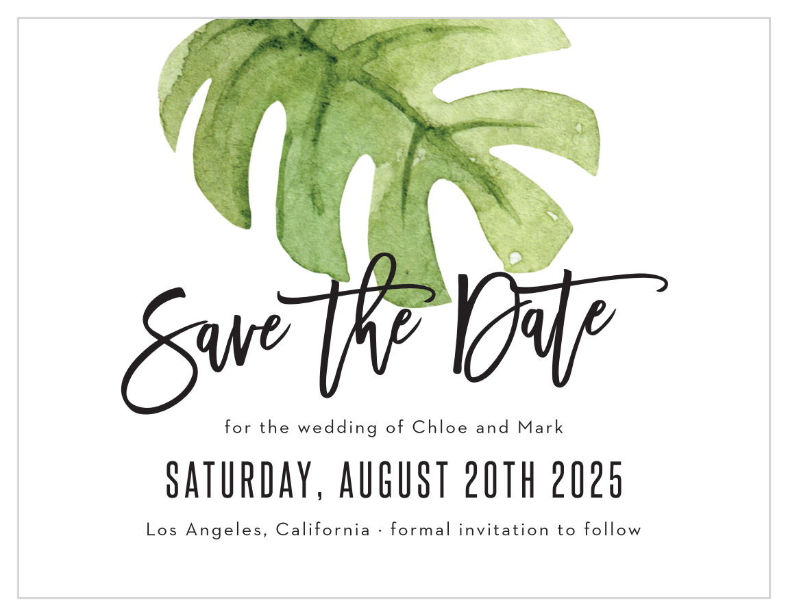 Fun Foliage Save the Date Magnets