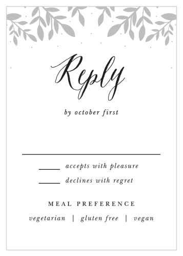Whimsical Love Birds Response Cards
