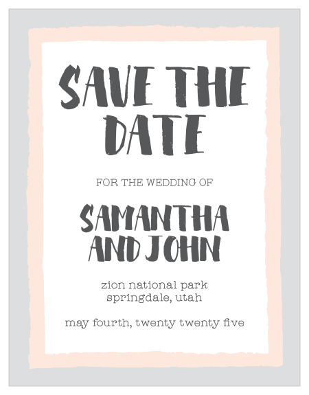 The Sandy Splendor Save The Date Magnet is awesome, and totally customizable!