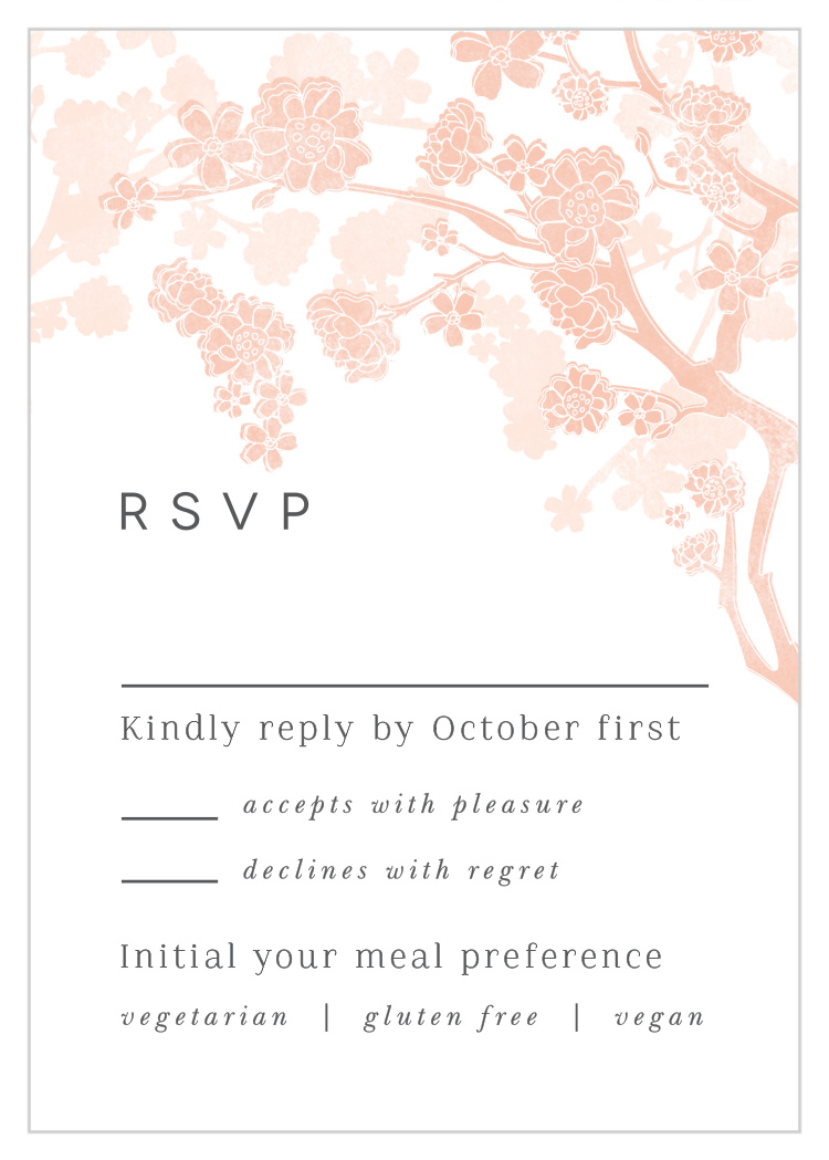 Tree Blossoms Response Cards