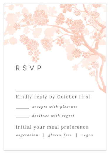 Tree Blossoms Response Cards