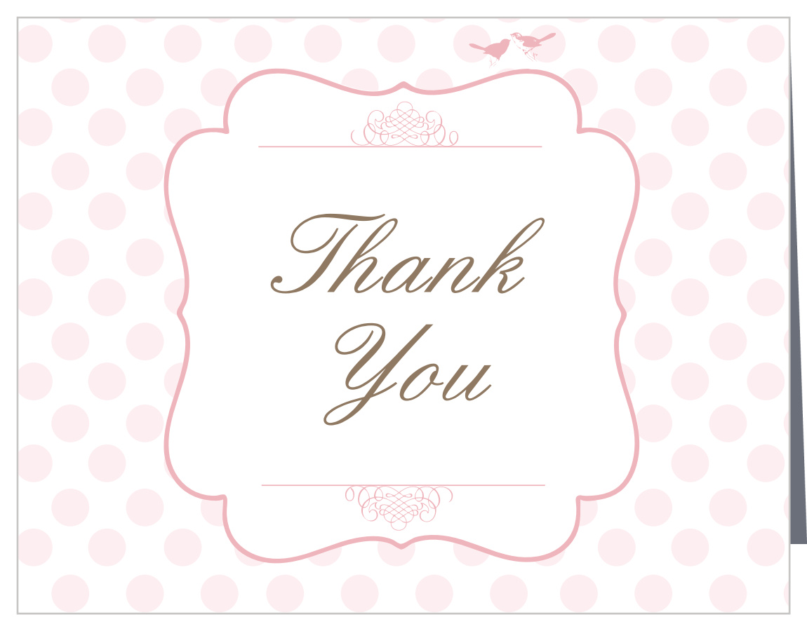 Brunch Polka Dot Bridal Shower Thank You Cards
