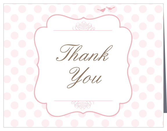 With it's timeless charm the Brunch Polka Dot Bridal Shower Thank You Card is perfect for expressing your gratitude to loved ones. Completely customizable, too! 