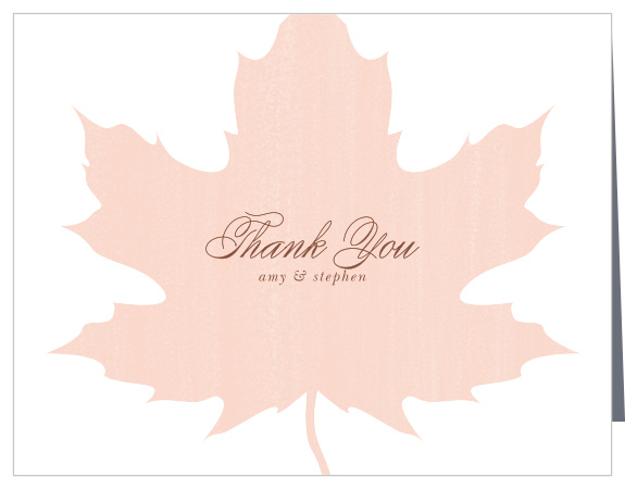The Fall Fun Bridal Shower Thank You Card is the perfect way to express gratitude for anyone who loves the cooler weather and vibrant fall colors! Completely customizable too! 