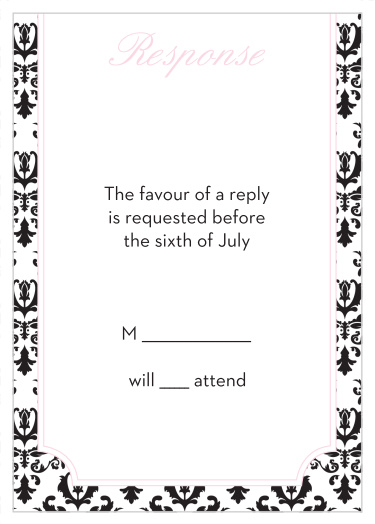 Pink Chic Response Cards