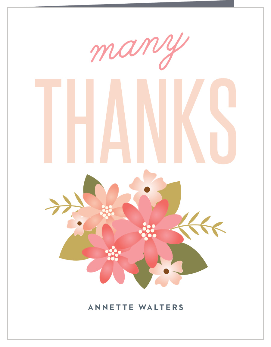 Grapes & Wine Bridal Shower Thank You Cards