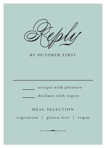 Vintage Elegance Response Cards