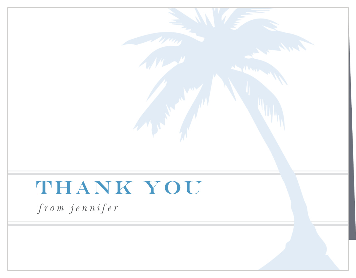 Honeymoon Ticket Bridal Shower Thank You Cards