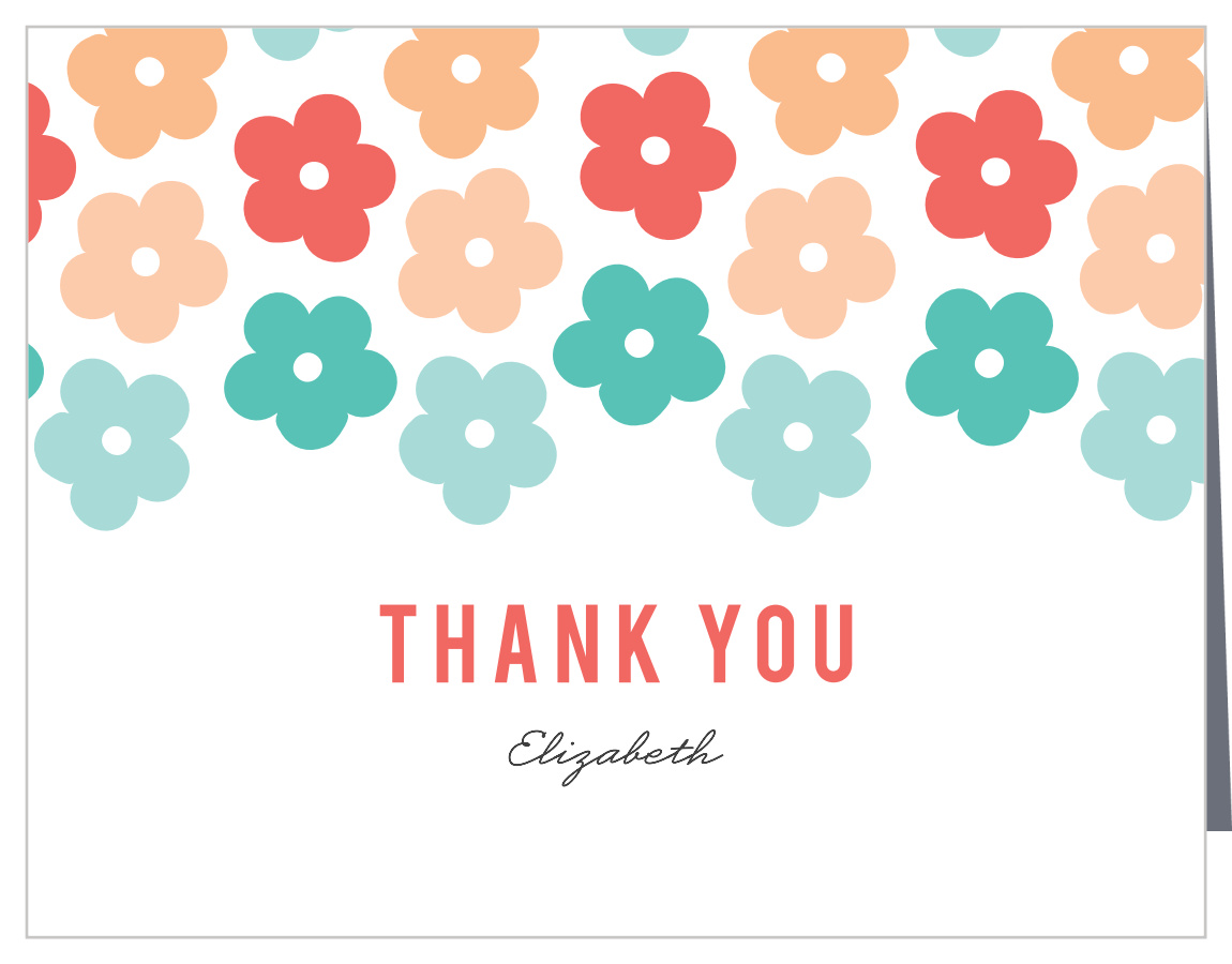 Textile Kitchen Bridal Shower Thank You Cards