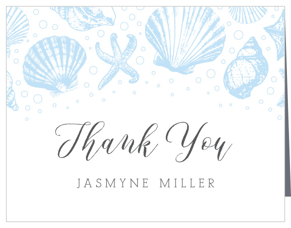 Our Sea Shell Bridal Shower Thank You Cards are the perfect way show your guests appreciation!