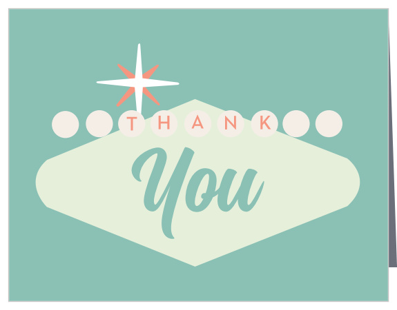 With the glitz and the glamour, your recipients will love our Fabulous Vegas Bridal Shower Thank You Cards. 