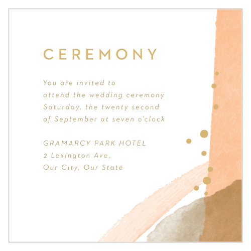 Modern Desert Ceremony Cards