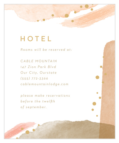 Modern Desert Accommodation Cards