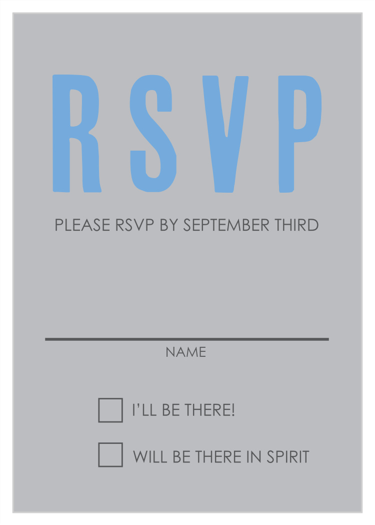 Sleek Subway Bar Mitzvah Response Cards