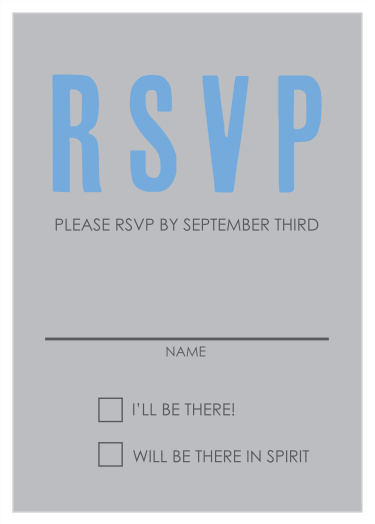 Sleek Subway Bar Mitzvah Response Cards
