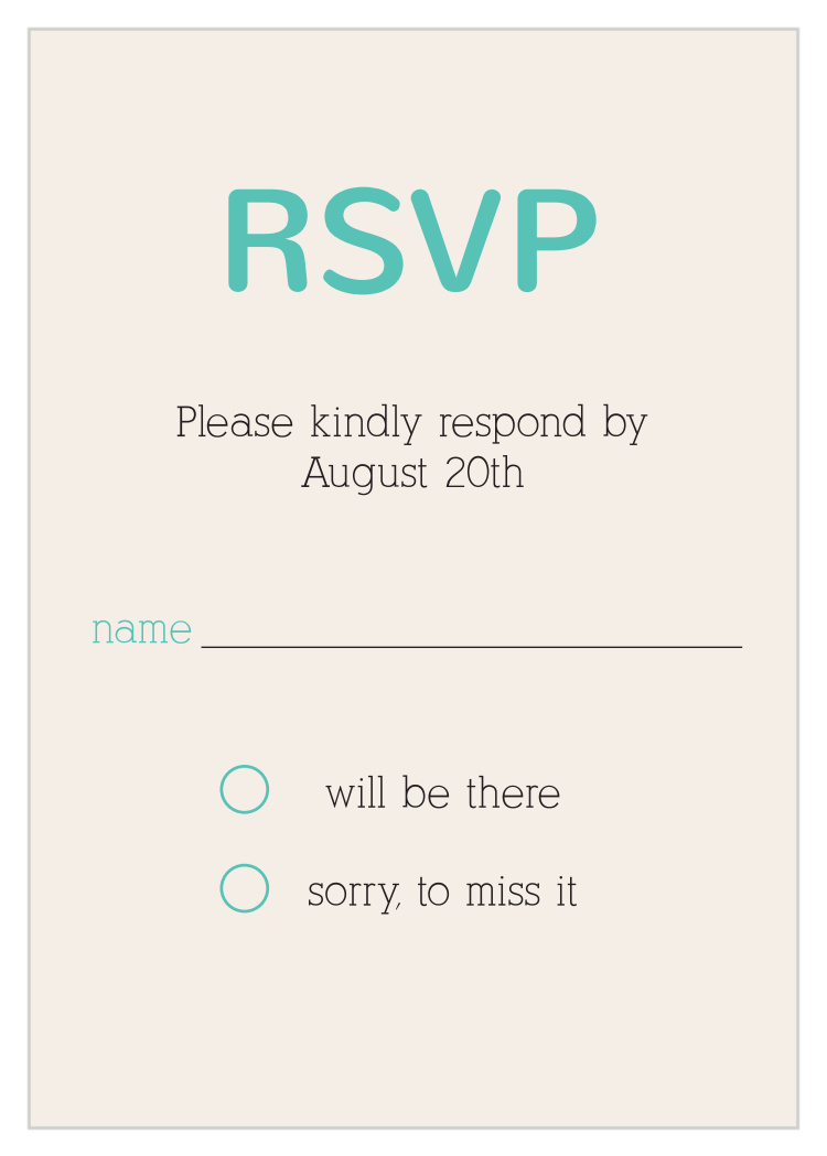 Simply Modern Bat Mitzvah Response Cards