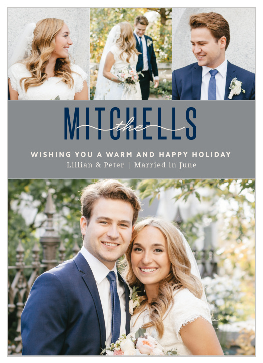 With plenty of photo space and unlimited font, text and color options, it has never been easier to create a truly one of a kind card than with the Our Happy Family Holiday Card. 