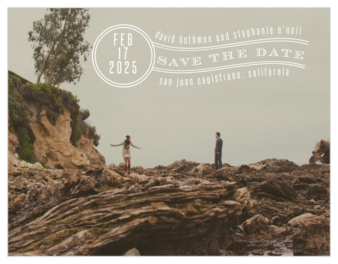 Vintage Postage Save the Date Cards