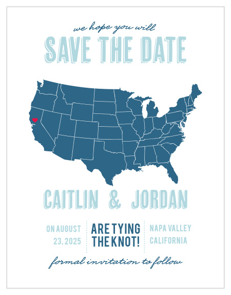 Dream Big Save-the-Date Cards will ensure that your guests appropriately mark their calendars well in advance of your special day.