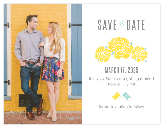 Ensure that your friends and family know when your wedding will be using the Say Yes Save-the-Date Cards.