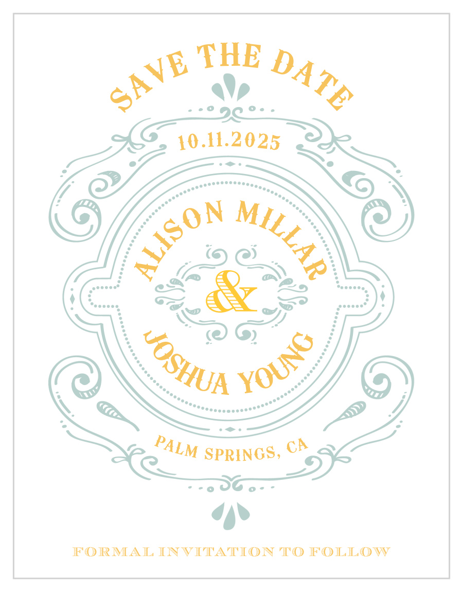 Cheerful Celebrations Save the Date Cards