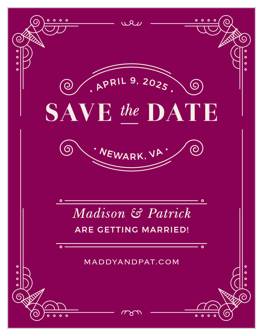 Vintage Novel Save the Date Cards