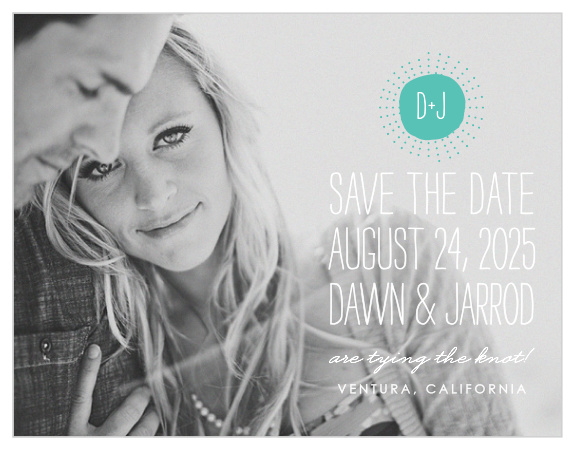 Relax amidst your wedding planning to personalize these sublime By the Sea Save-the-Date Magnets in a breeze! 
