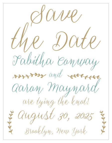 The Back to Nature save-the-date magnets is part of the Love vs Design collection by Basic Invite.
