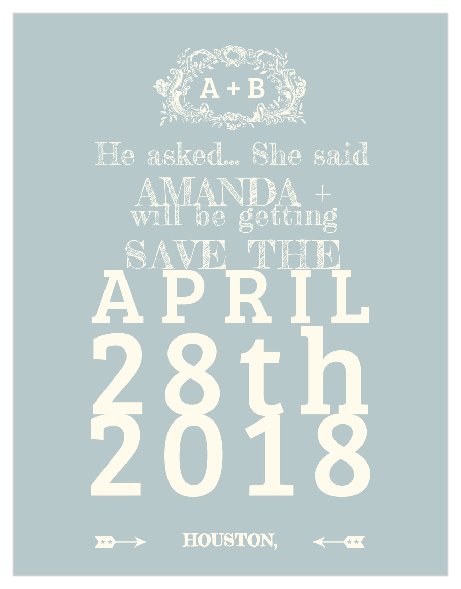 In Cursive Save-the-Date Magnets
