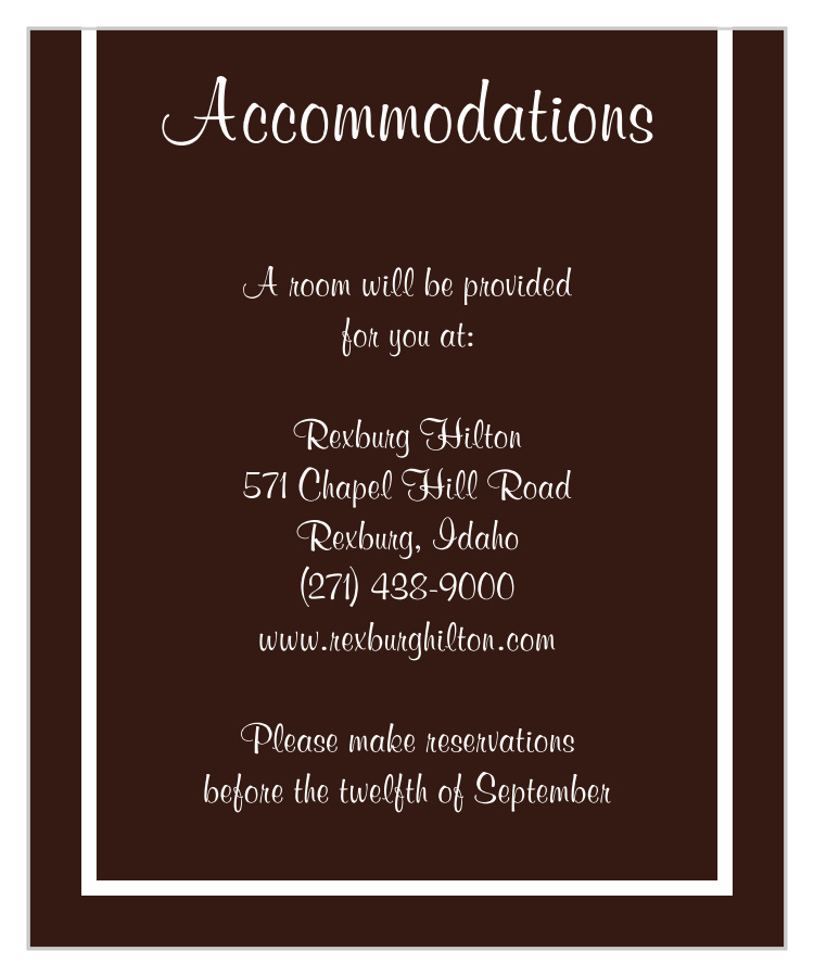 Photo Strip Accommodation Cards