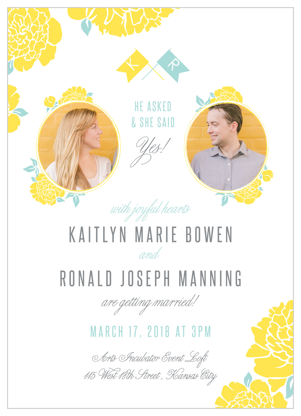 Say Yes Wedding Invitations