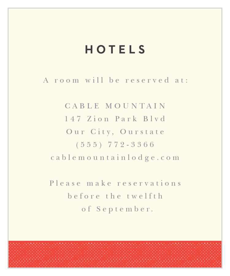 Charming Mustache Accommodation Cards