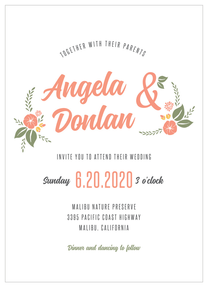 Floral Charm Wedding Invitations