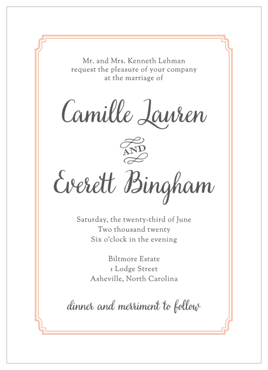 Utterly Chic Wedding Invitations