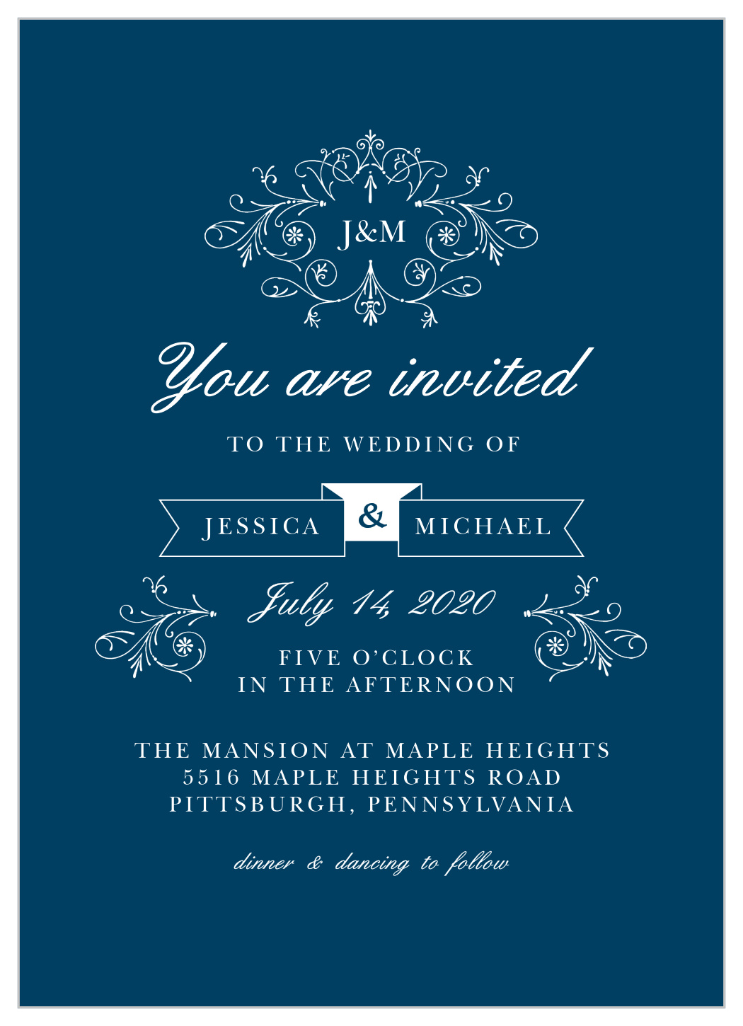 Sweet Antiquity Wedding Invitations
